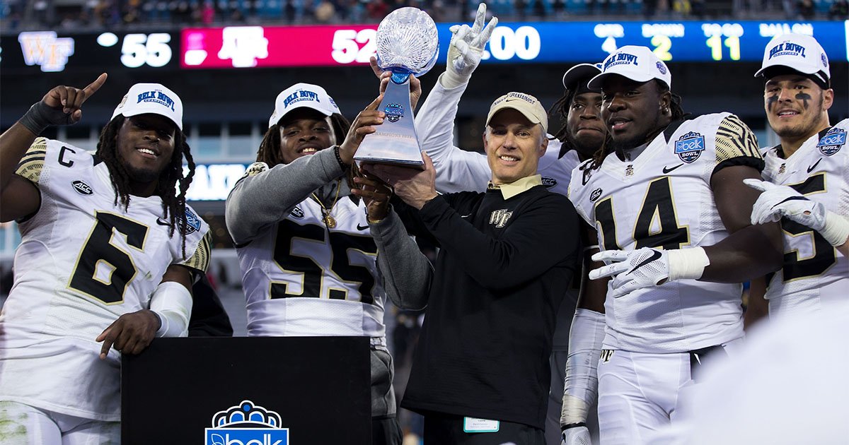 Wake Forest Football on Twitter: "🏆 2017 Belk Bowl Champions ...