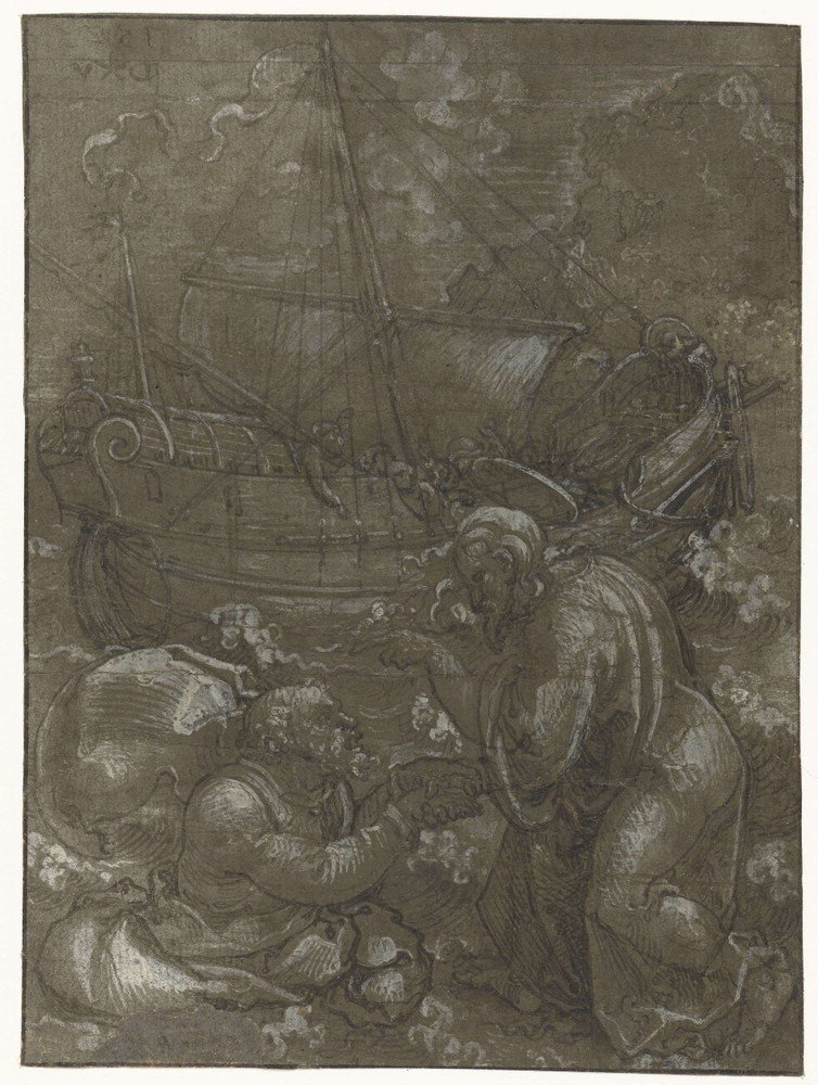 Today, 492 years ago: 'Redding van Petrus door Christus' by Dirck Vellert - bit.ly/1YTE1pY