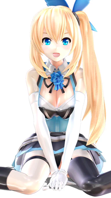 あざとい金髪サイドテール#MMD #ミライアカリ 