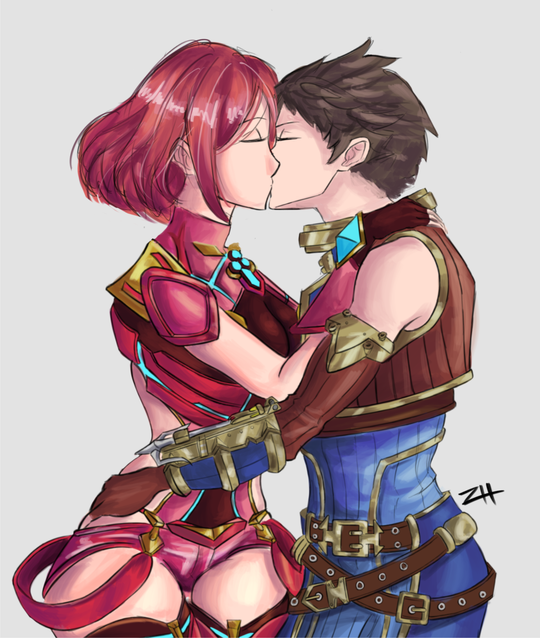 “COMMISSION - Pyra and Rex (Xenoblade Chronicles 2) For my buddy @aegis_run...