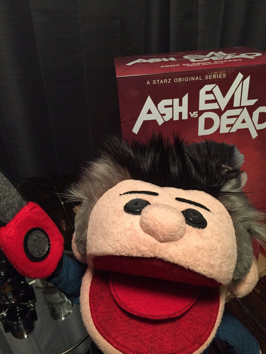 New addition to our cemetery.  It's Ashy Slashy!  Isn't he adorable? <a href="/AshvsEvilDead/">Ash vs Evil Dead</a>