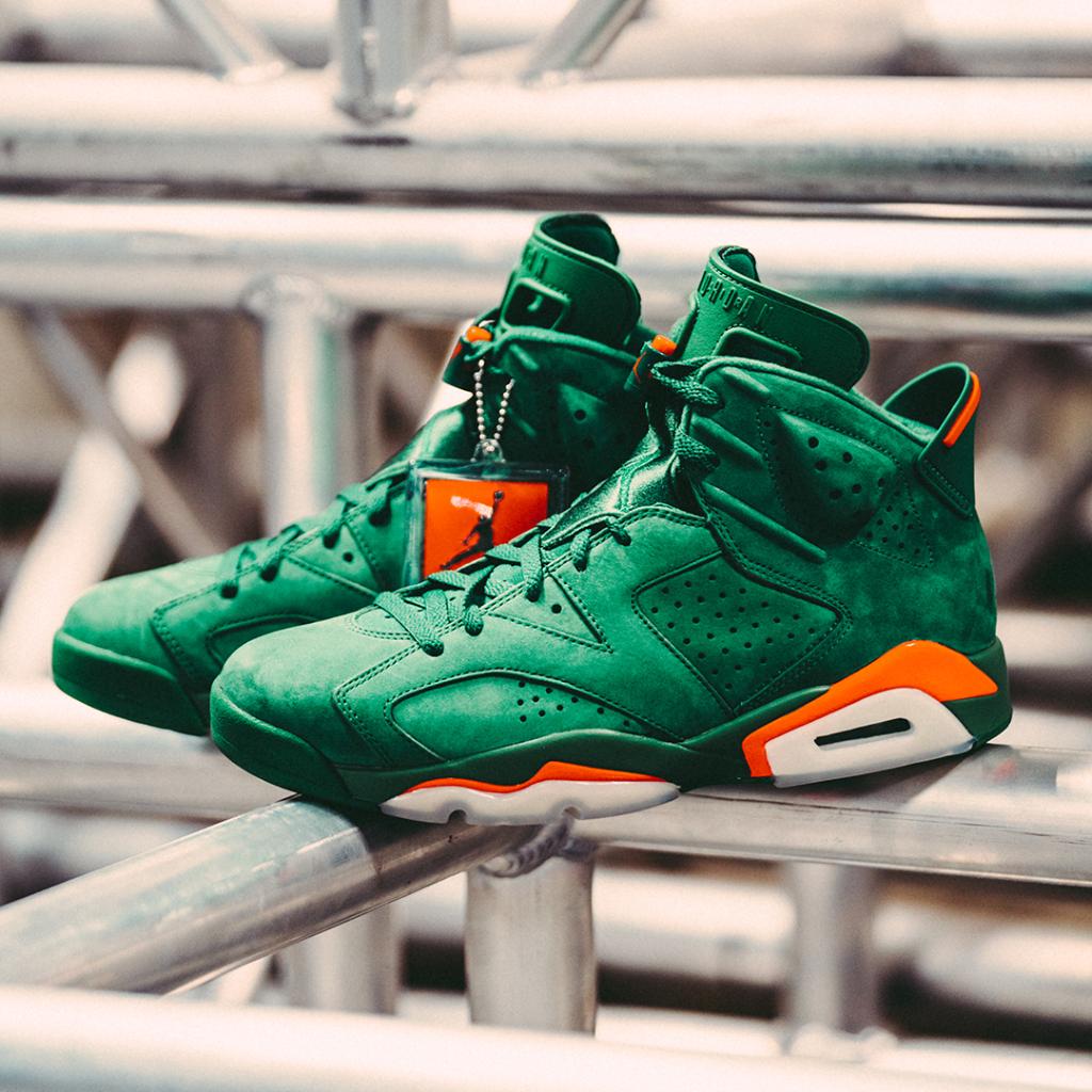 jordan 6 gatorade on feet