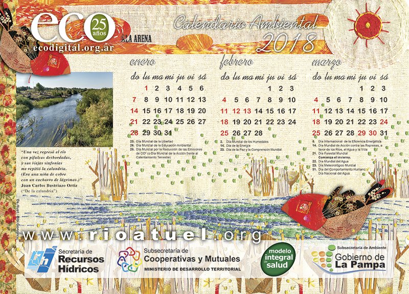 rioatuelORG's tweet photo. HOY EDITAMOS el último ECO del año donde presentamos el PRIMER SITIO 100% DEL RIO ATUEL: https://t.co/X0gKNDfdyL
Y como si fuera poco el ECO regaló el CALENDARIO 
https://t.co/YRKoHsmsS8 https://t.co/5uFuSsNw6U