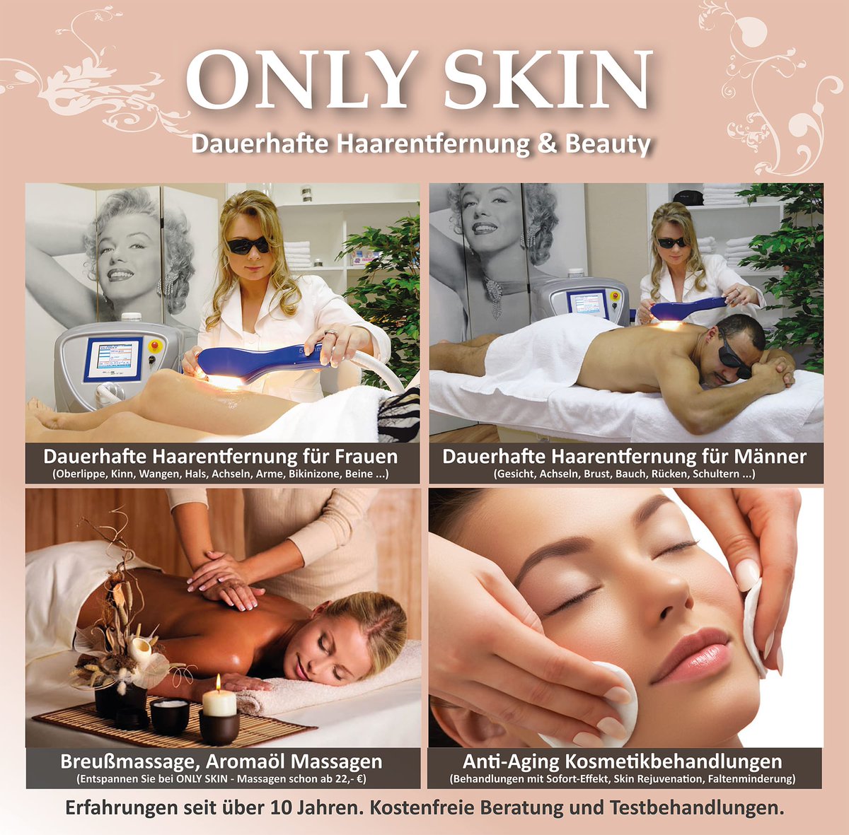 ONLY SKIN, Studio für dauerhafte Haarentfernung &amp; Beauty feiert in diesem Jahr sein 10-jähriges Bestehen. onlyskin.de  #ONLYSKIN #DauerhafteHaarentfernung #Wuerzburg