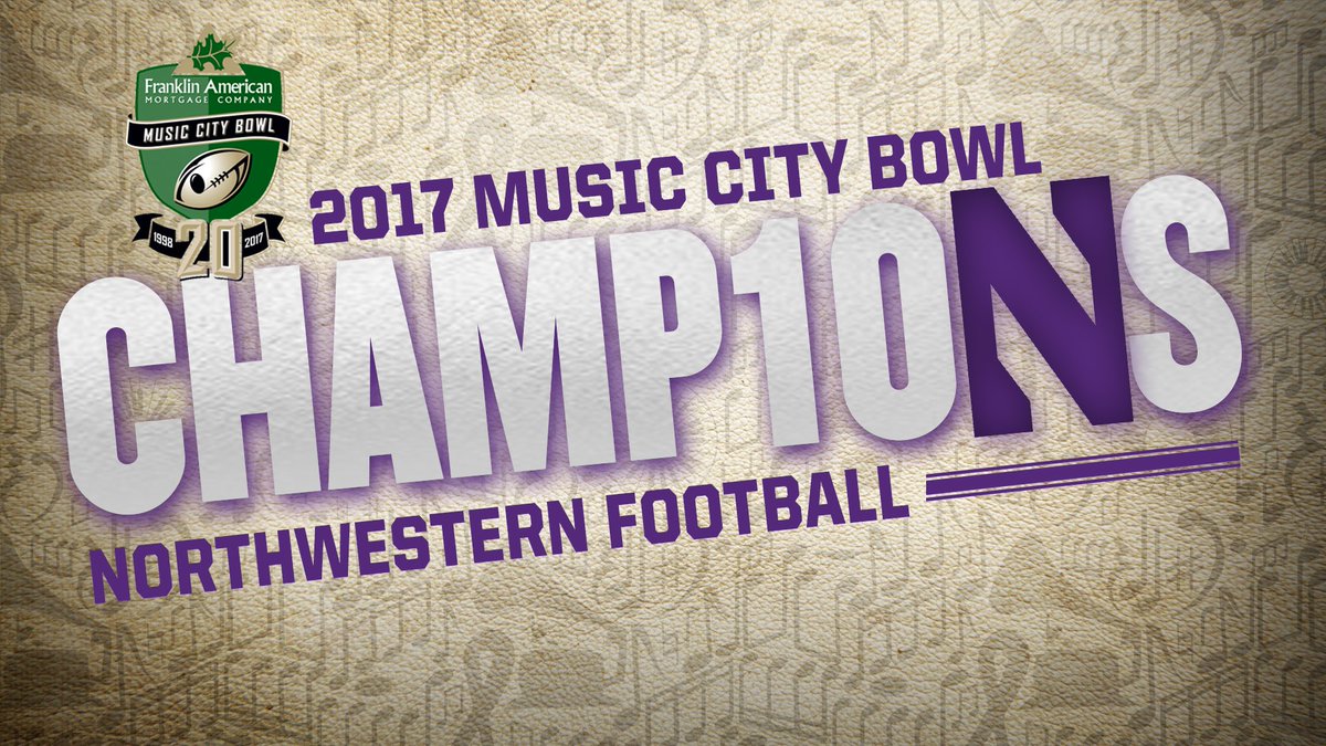 NU_Sports's tweet image. The #B1GCats are #MusicCityBowl Champions!