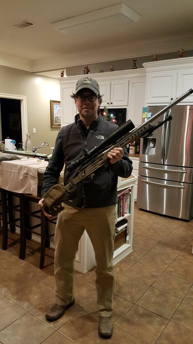 delta_shooting's tweet photo. DPS custom rifle conversion: stock Remington 700 7mm Magnum converted to DPS 300 Win Mag. 1” group at 300 YARDS = 0.33 MOA with FACTORY ammo https://t.co/AdsYNV89zS