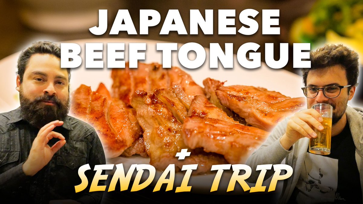 YummyJpn's tweet photo. Travel with us as we take a quick food tour in Sendai and try out some amazing Beef Tongue Steaks, visit a unique cafe, and visit one of the 3 most scenic views of Japan! Along with our special guest: Abroad in Japan ( @AbroadInJapan )! 
Video Here ▶️ https://t.co/jNnXjkByKy https://t.co/3FyAeBNI1z