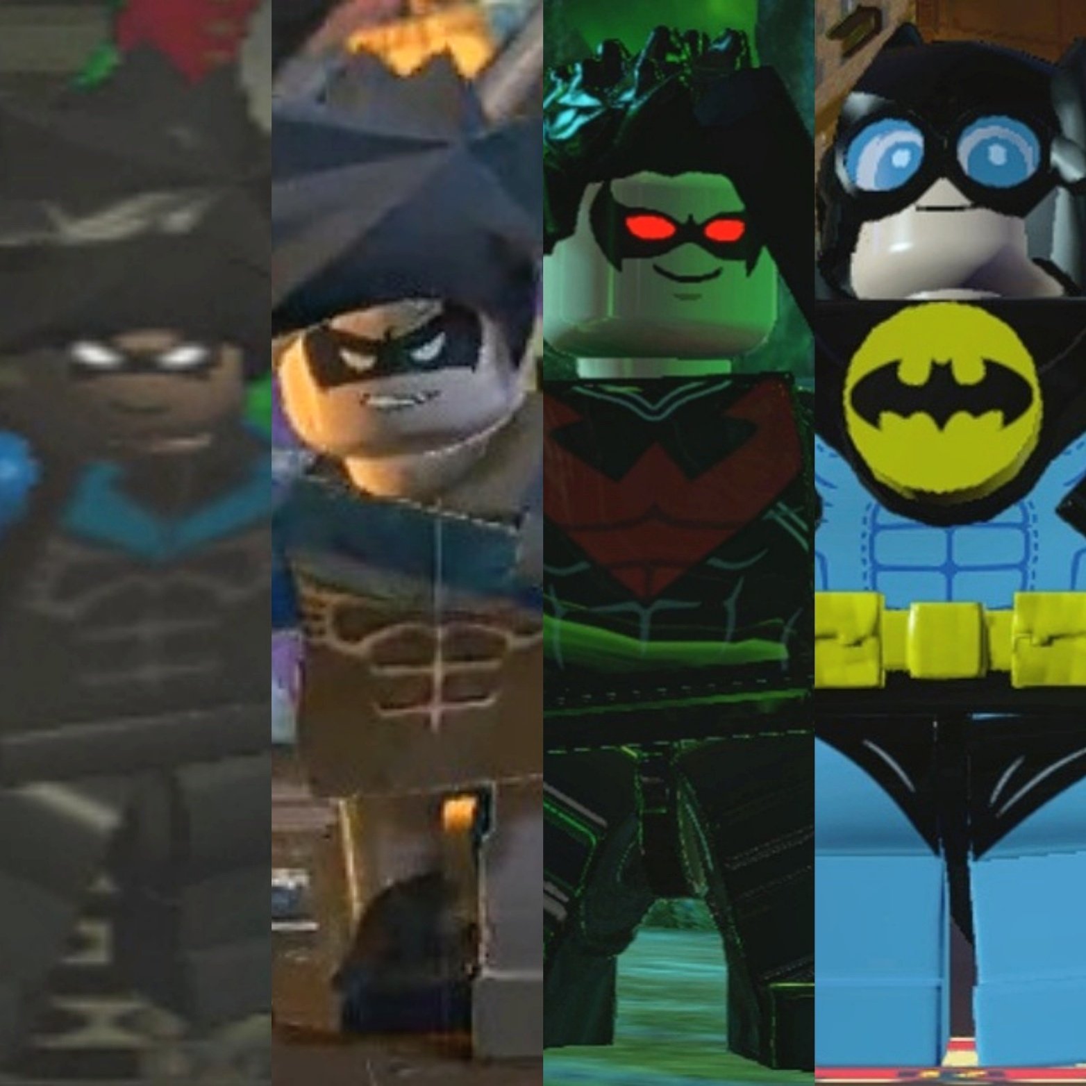 “Nightwing evolution in Lego videogames #lego #batman” .