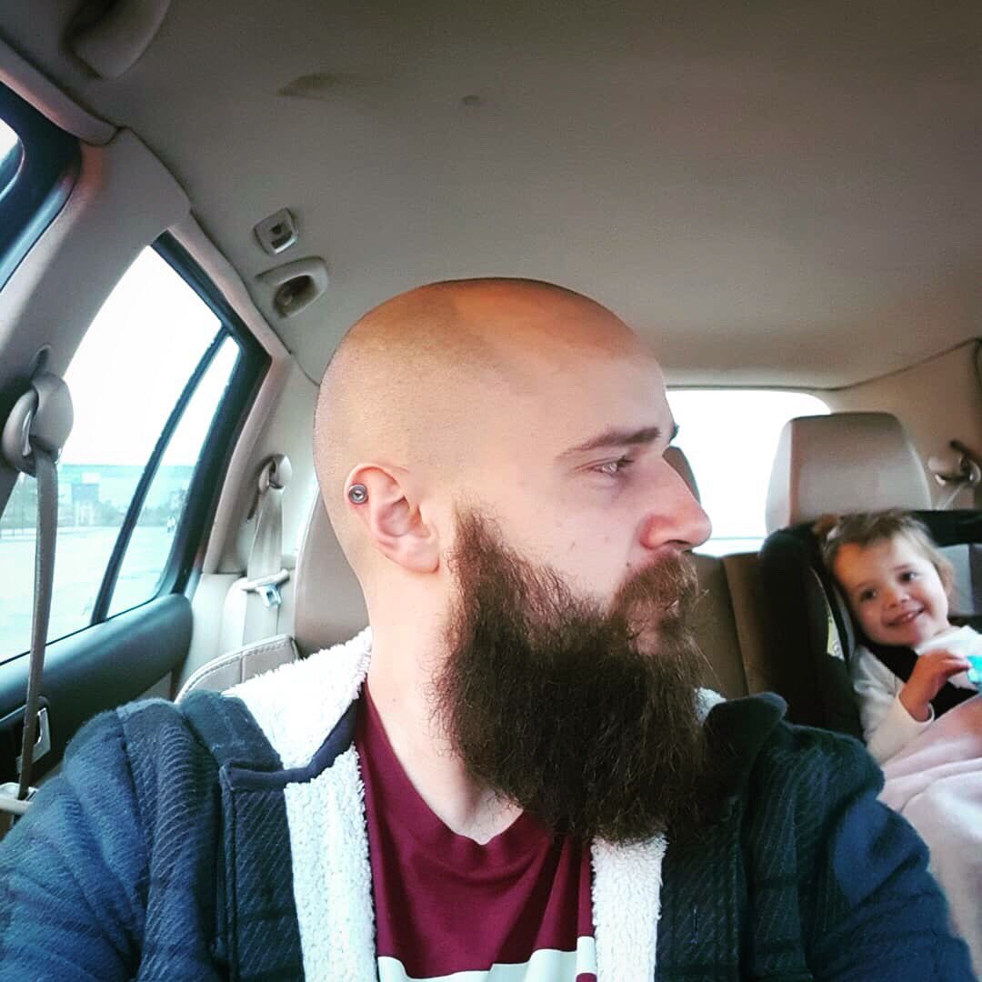 tbbclub's tweet photo. #SaturdaySidebeard is Nathan Smith of Eastbourne, E Sussex another new 2018 Christmas Gift Member of #TBBClub #InstaBeard #beards #bearded #blackbeard #tattoos #bald #shavedhead #baldandbeard #married #gingerwife #beardeddad #daughter #Xbox1 #weaponcollector #VWGolfGTI #vaper https://t.co/1KojTJBHgn