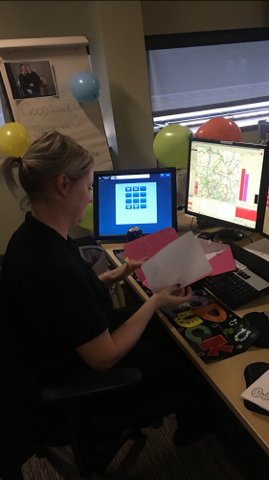 SWMFireControl's tweet photo. Red Watch are sad to Bon Voyage to Catie... For Now. We wish her all the best for the future. https://t.co/BHoNFr40XM