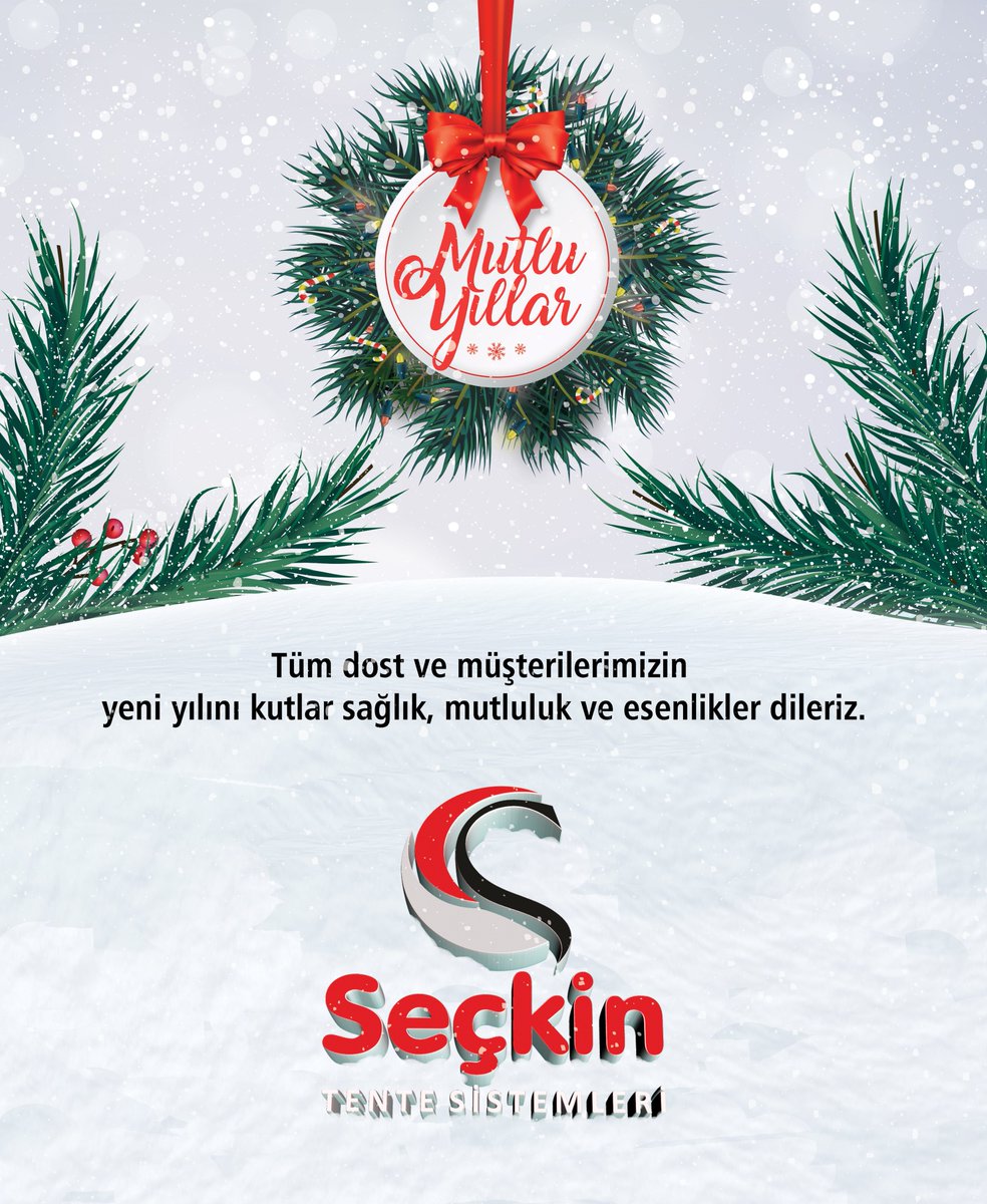 seckintente's tweet photo. Tüm dost ve müşterilerimizin yeni yılını kutlar, sağlık mutluluk ve esenlikler dileriz.
#mutluyillar #Yeniyıl  #seckintente https://t.co/vPlMybwCI1