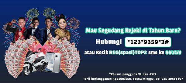 Mau bawa pulang Yamaha NMAX ini? Buruan hubungi *123*9359*3# atau klikhttp://seru.in/topdari no. XL mu!