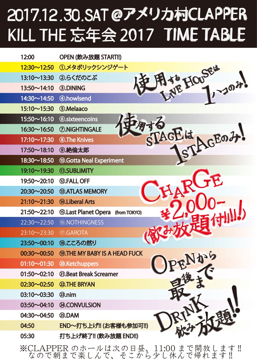Clapper 本日のclapperは Kill The 忘年会 17 メタボリックシンジゲートが 失踪した元メンバーけんちゃんにまつわる厄払いをする為に 行った けんちゃんofデス ウォールオブデス風 で まさかのdamの駿平君がドロップキックを けんちゃんに見立てた Clapper 本日のclapperは Kill The 忘年会 17 メタボリックシンジゲートが 失踪した元メンバーけんちゃんにまつわる厄払いをする為に 行った けんちゃんofデス ウォールオブデス風 で まさかのdamの駿平君がドロップキックを けんちゃんに見立てた