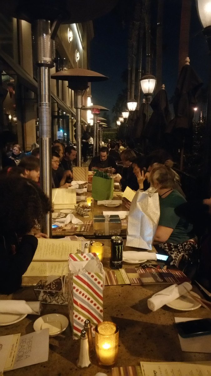 ShowtimeCon's tweet photo. Showtime Con Holiday dinner has started!

#ShowtimeCon #holidays #SC https://t.co/aED9ThSU0c