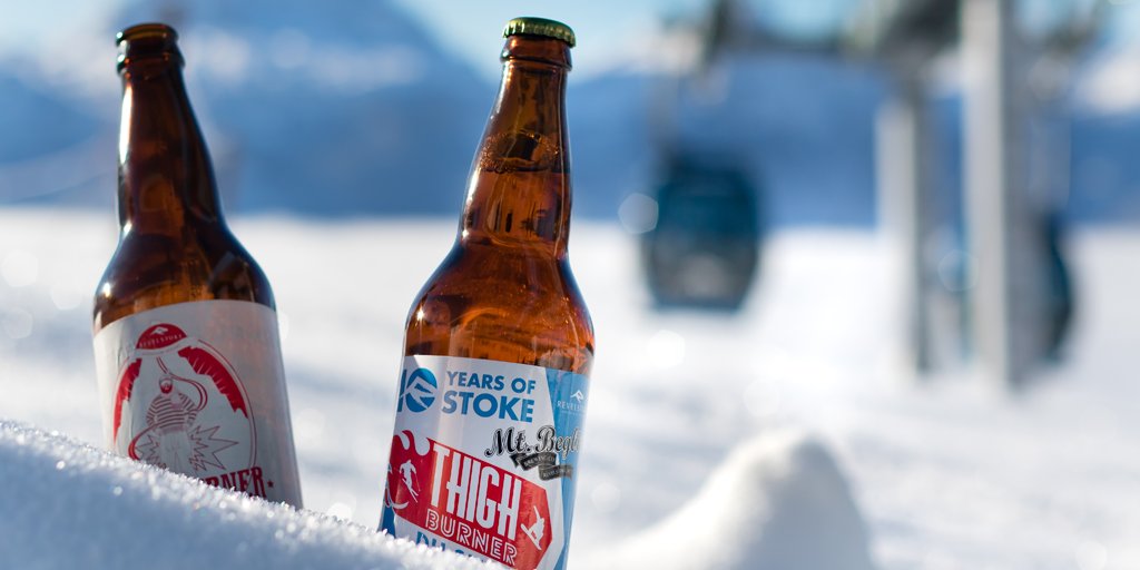 RockfordGrill's tweet photo. We're serving up @MtBegbieBeer Thigh-Burner Pilsner on tap as a part of @revelstokemtn's #10YearsofStoke! You can only get it here, come try a pint. 🍻 https://t.co/YulQ9JYDlT