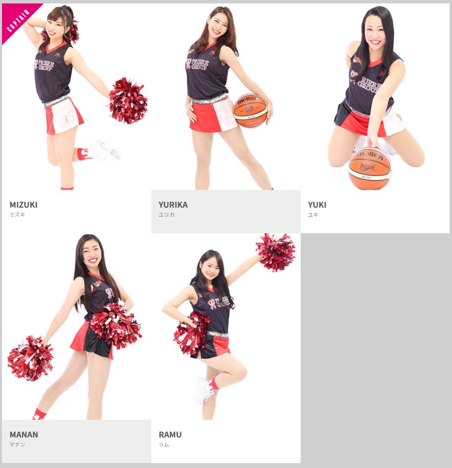 三遠ネオフェニックス 公式webサイトの #FireGirls ページが