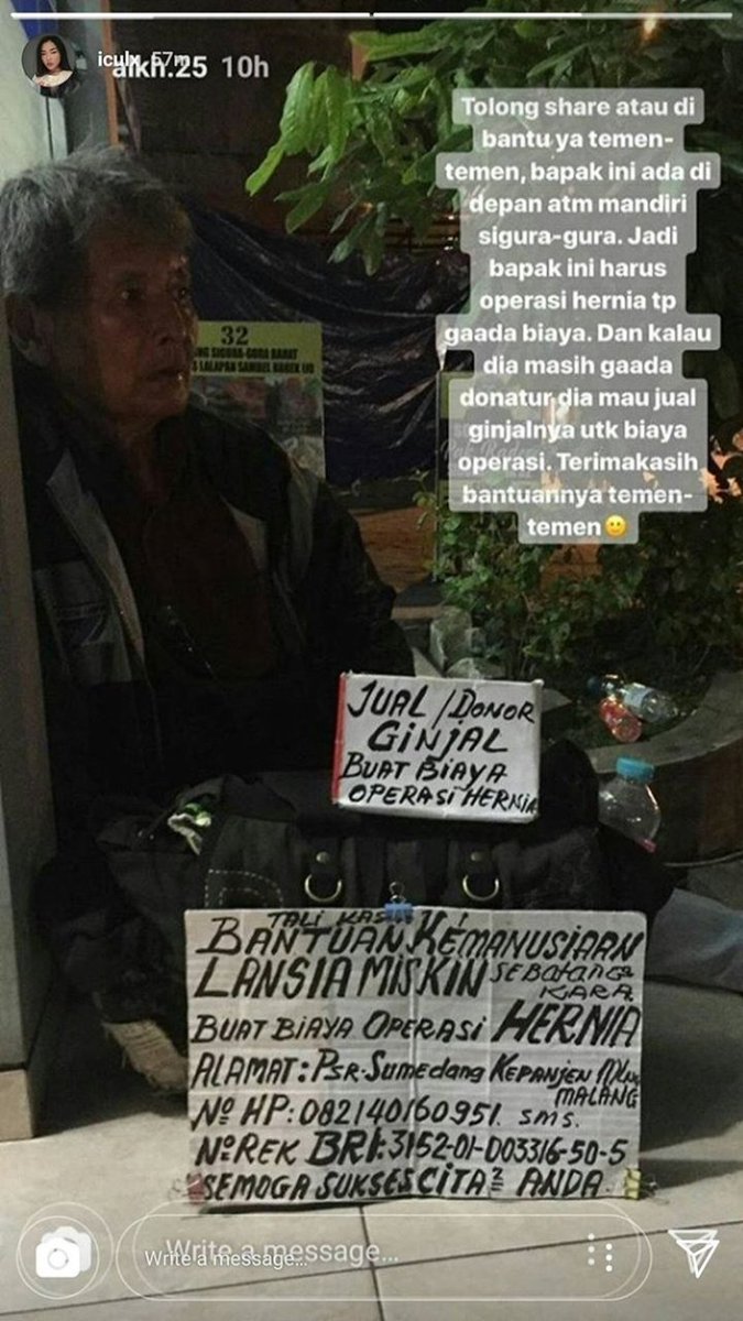 cheldhani's tweet photo. @infomalang min tolonglah di rt in kali aja ada yg bisa bantu https://t.co/w5zIxb6dqy
