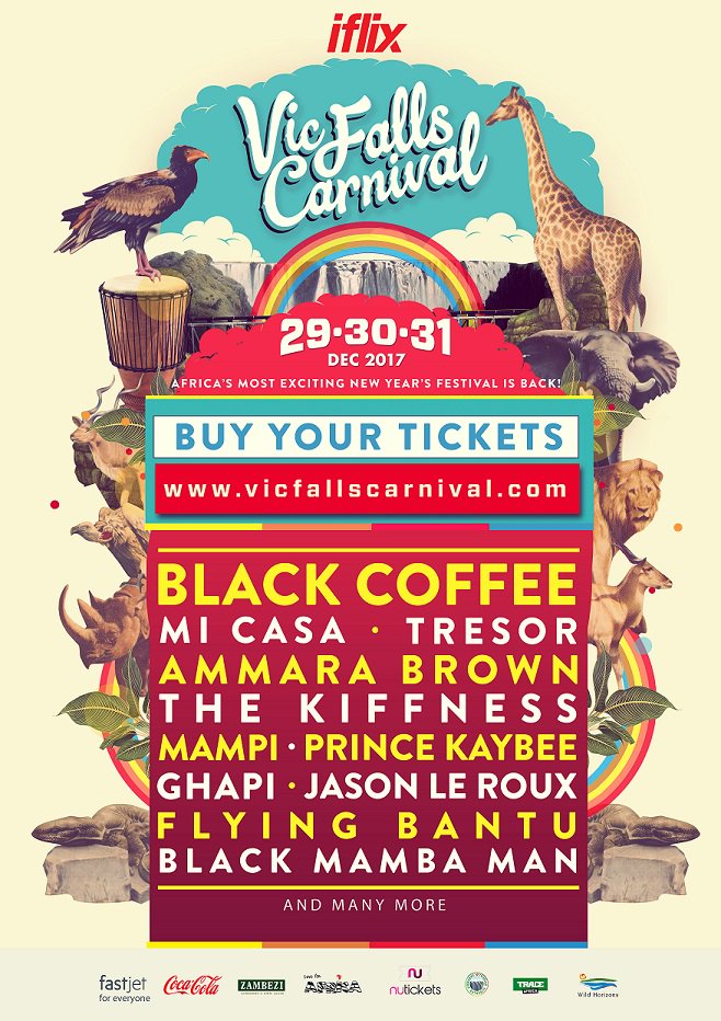 CulxureMag's tweet photo. Africa's most adventurous music festival @VicFallCarnival roared to life yesterday at the mesmerizing & majestic Victoria Falls.The carnival celebrates its sixth year and features some of Africaβs biggest acts including BlackCoffee & Tresor.
@GilmoreTee
#CulxureZw
#VFC2017 https://t.co/1G53arF0Ob
