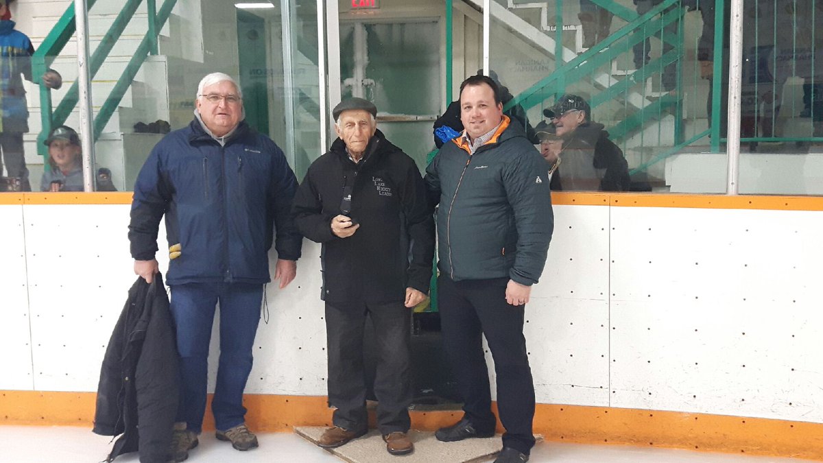 chazlew's tweet photo. Grandpa got recognized for 40 yrs of service as referee in chief for the long lake hockey league #llhl #sha #hilton https://t.co/Begou3ZyyZ