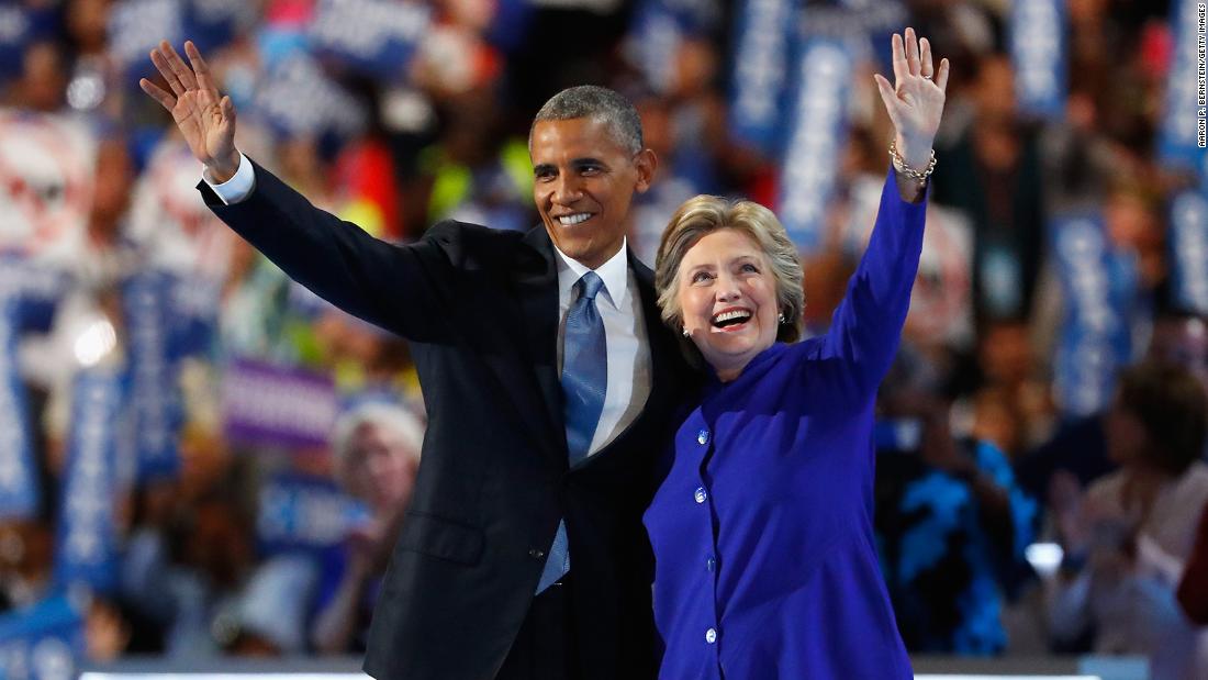 CNN's tweet photo. Former President Barack Obama and former Secretary of State Hillary Clinton remain the most admired man and woman in the United States, according to a recent Gallup poll https://t.co/4C2BiHO2mc https://t.co/mppvrEeYHQ