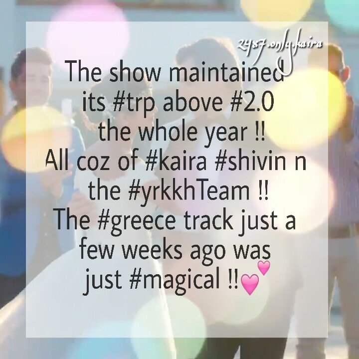 Mk_Mehak_'s tweet photo. From getting likes from #momo to #shivinLCs everything was a #bliss !! ๐
#kairaShivin #LastEpisodeof2k17
May the year #2018 bring more success n happiness for all๐ #shivin #kaira #yrkkh
Ps -I know have written quite long but I can even write a book about them #crazyIAm ๐ https://t.co/5wZf42q3Rz