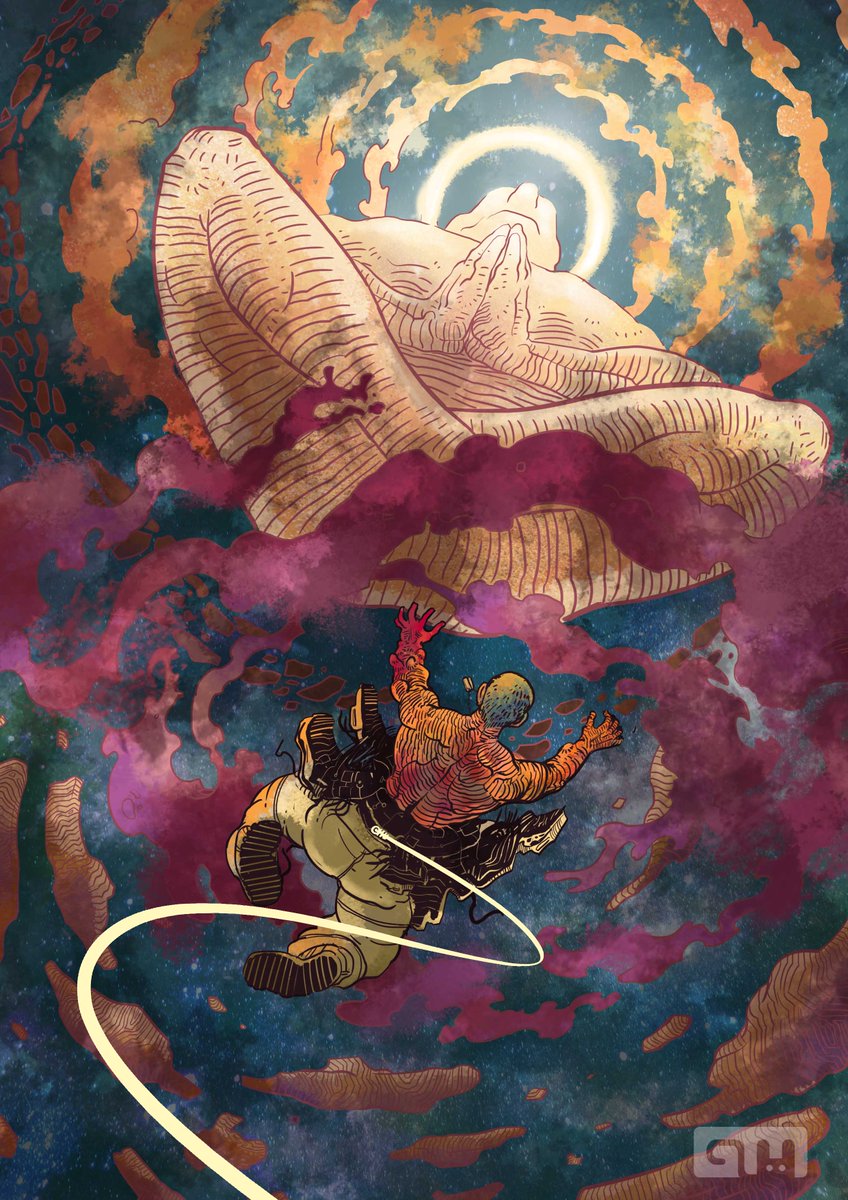 girishmalap's tweet photo. Jean Henri Gaston Giraud a.k.a. Moebius has been big time inspiration  for most of my work. But recently I started reading his Sci-Fi Work  &amp; discovered whole new world of Sci-Fi Euro Comics. taking all these  inspirations, here is some of the work I created in this year. https://t.co/vvqKfBUgov