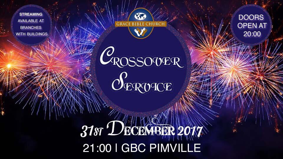 GBC_intl's tweet photo. God is the beginning and the end. Join us as we see the end of 2017 and the beginning of 2018, on Sunday, 31 December at Grace Bible Church Pimville. Doors open at 20:00.
Remember to bring your vision for 2018!
See you there!
#Crossover2017 https://t.co/32pnHmBNRr