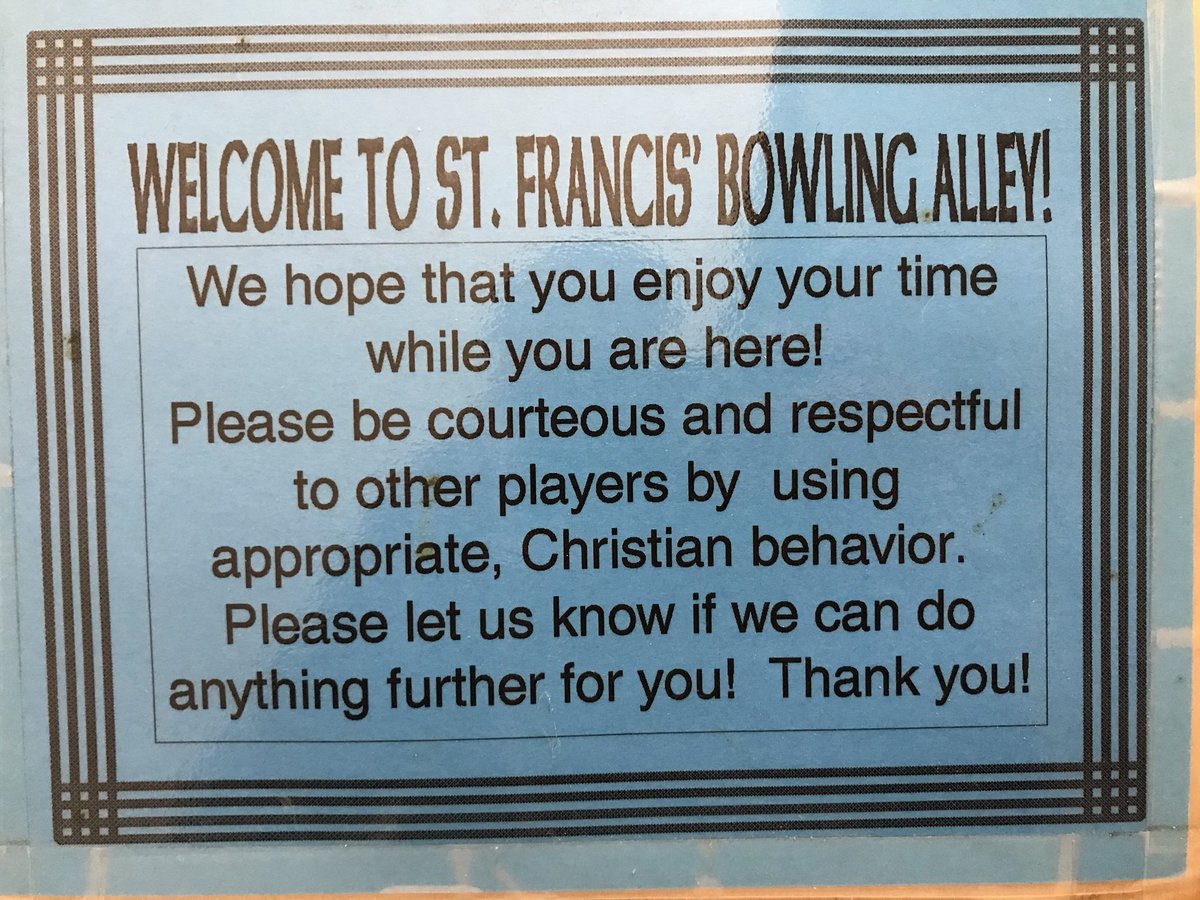 visionsaul's tweet photo. When the family is celebrating your Grandparents 72nd anniversary, at a 6-lane bowling alley in the basement of a church that is BYOB. #ChristianBehavior https://t.co/Q1YCjTBtKF