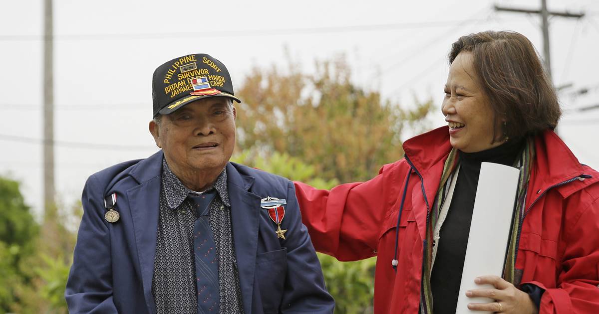 NBCNews's tweet photo. World War II veteran who survived Bataan Death March dies at 100 https://t.co/lmRal9KaAt  via @NBCAsianAmerica https://t.co/upGAuXd0qD