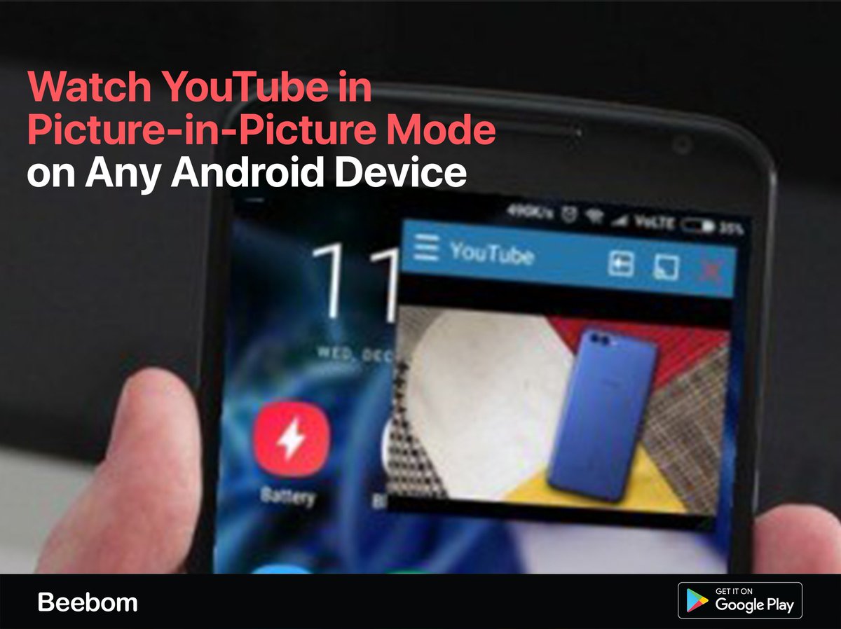 beebomco's tweet image. Here's how to do it: goo.gl/nFbaQS

#YouTube #PiPMode