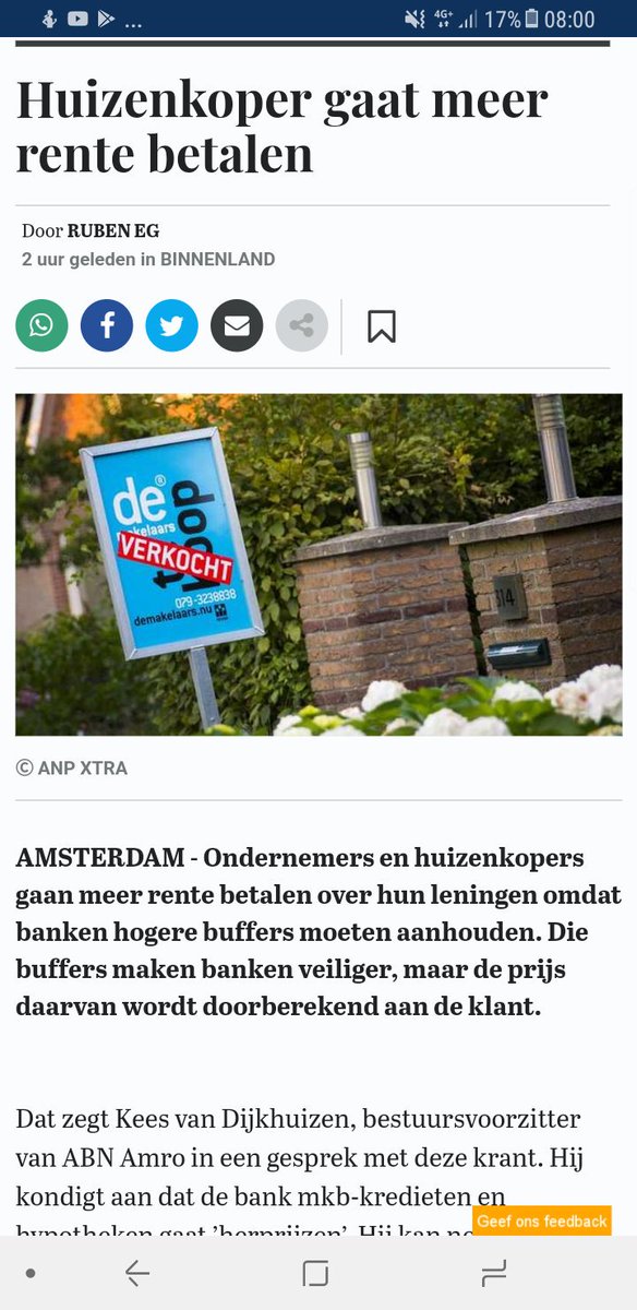 Aflossen mag niet meer, hypotheekrente bestaat niet meer en we krijgen geen rente op onze spaarrekeningen... #blijfmetjepotenvanmijngeldaf!