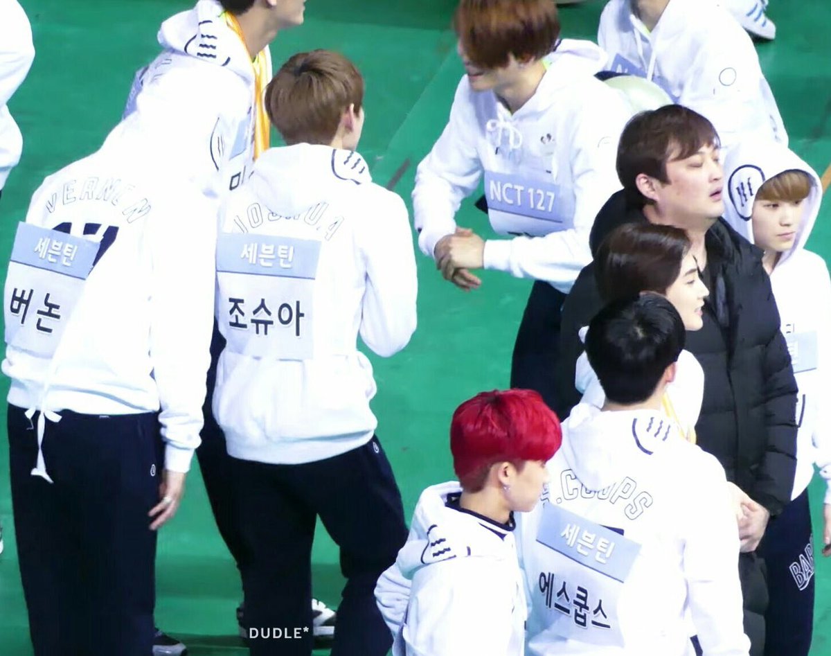 (ISAC 2016) Johnny with Mingyu, Vernon, and Joshua