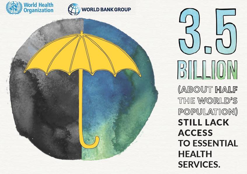 WHOAFRO's tweet photo. Half the 🌍 population still lack access to essential health services.

Universal Health Coverage means that all individuals and communities receive the health services they need without suffering financial hardship. #UHC #HealthForAll https://t.co/nsXZyefyTe