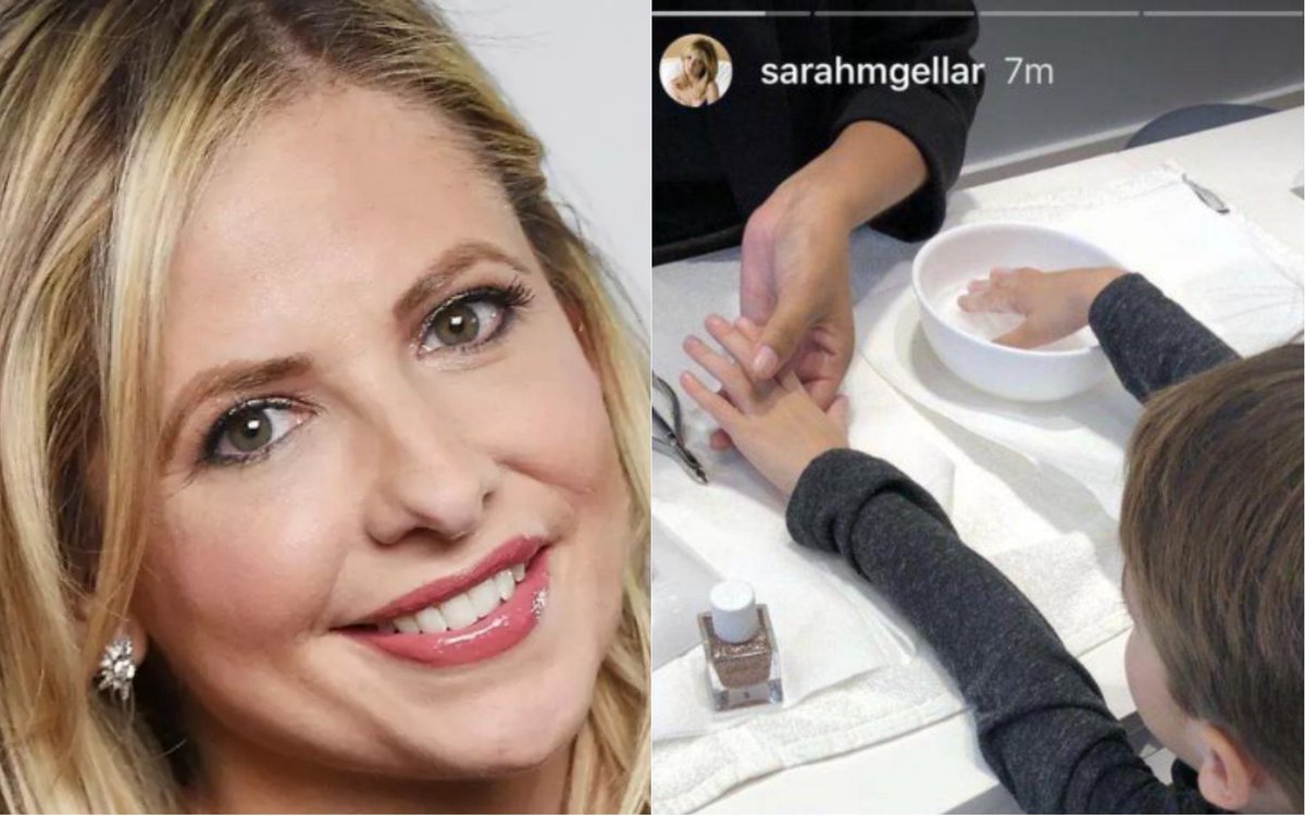 Independent's tweet photo. Sarah Michelle Gellar is being praised for taking her son for a manicure https://t.co/zXZ7Y1FlD4 https://t.co/7aDcEFGsSR