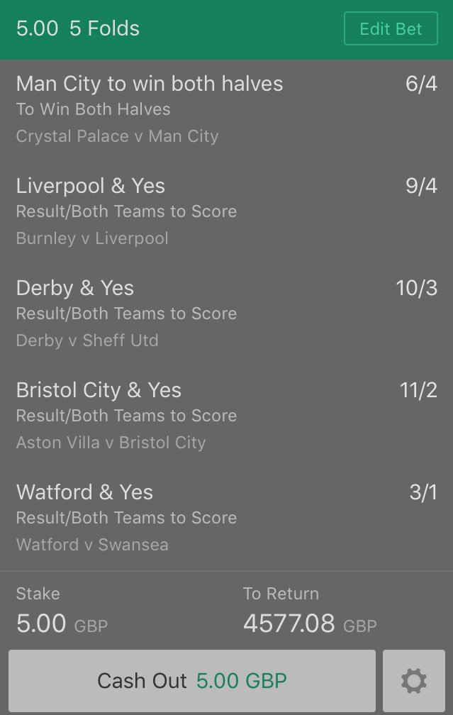 BigTipsterr's tweet image. 💰2X £1000 GIVEAWAY💰

IF THIS 5 FOLD WINS I WILL GIVE TWO PEOPLE WHO RETWEETS THIS £1000 🔄

MUST BE FOLLOWING @BIGWINNINGTips