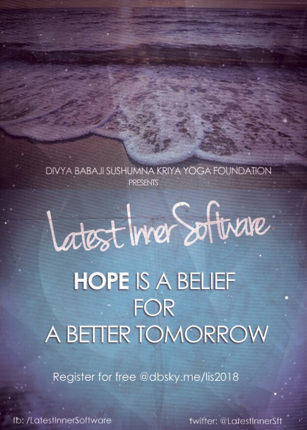 latestinnersft's tweet photo. #NewYear2018: All you need at the end of the year is a #Hope; A Hope that it will get better.
Register for Latest Inner Software #Meditation Challenge at https://t.co/T366aT7SVz https://t.co/s3vA8qboKB