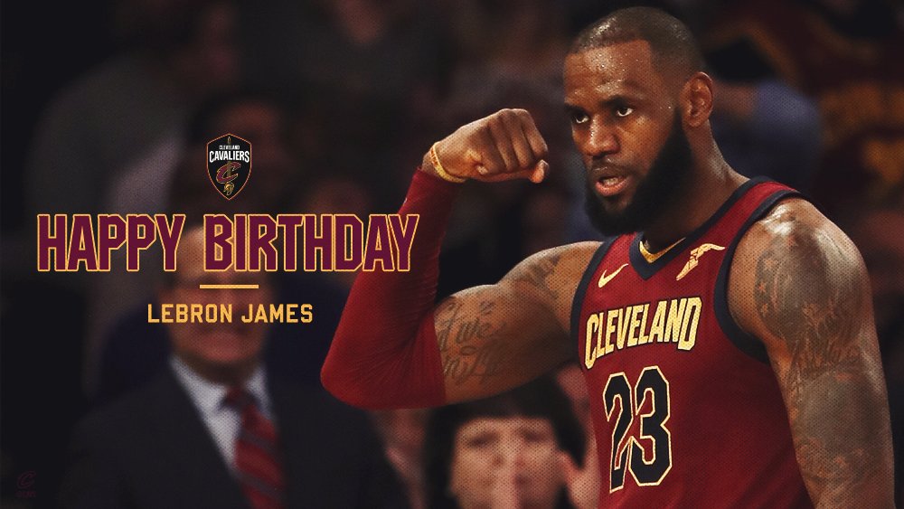 cavs's tweet image. Happy Birthday, @KingJames!
RETWEET to help wish LeBron a HBD. 
👑 PHOTOS → on.nba.com/2ljzenH