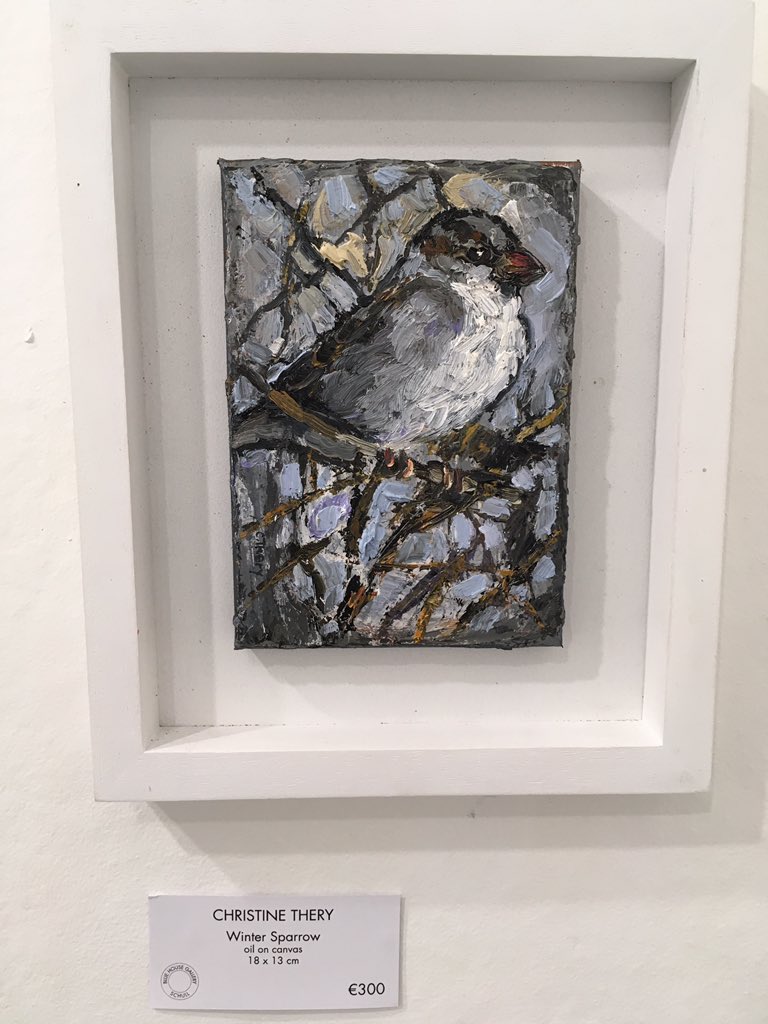 angelabradyRIBA's tweet photo. #Artworks by #ChristineThery #MeetingtheRoad & WinterSparrow + #PaulFordeCialis #NovaCapitis I&ll @bluehouseschull #Cork @WestCorkConnect @westcorkhisfest @creativeirl https://t.co/x4OBsLUnXb