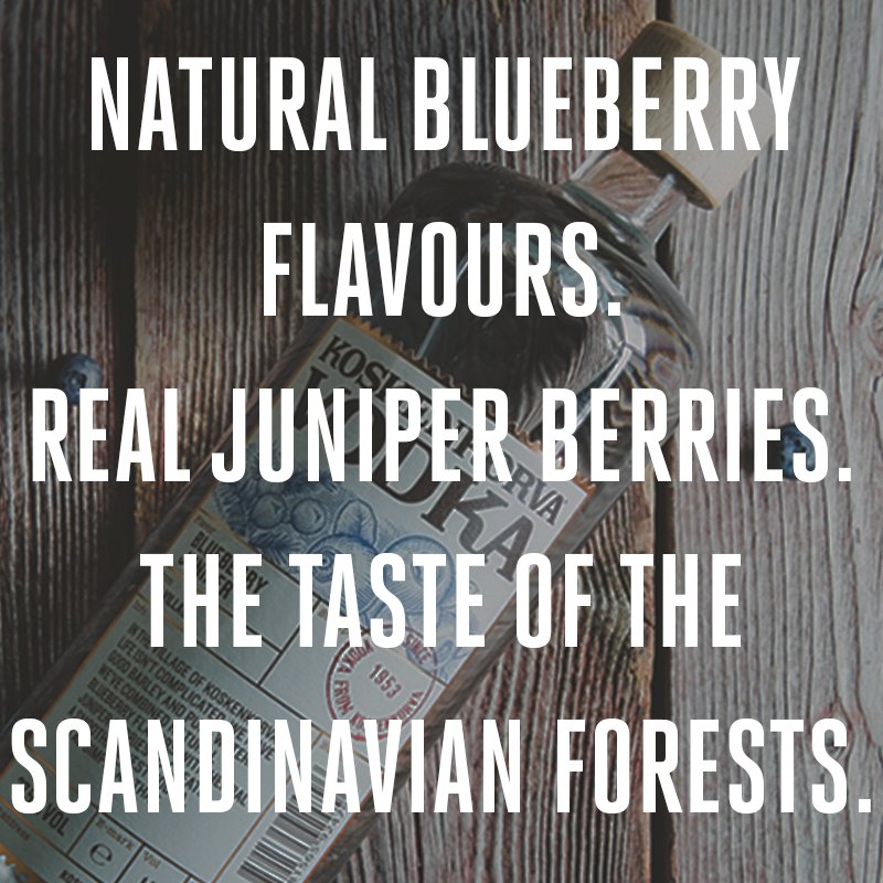 When you think of forests, you think of Blueberry Juniper #vodka. Perfect with tonic.