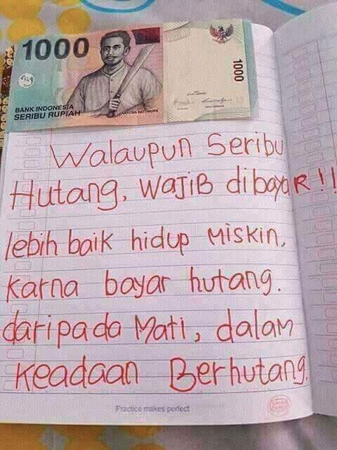 senja_wangi's tweet photo. Hutang loe kapan di bayar bro.. 😎 https://t.co/KUH6u4Smhu