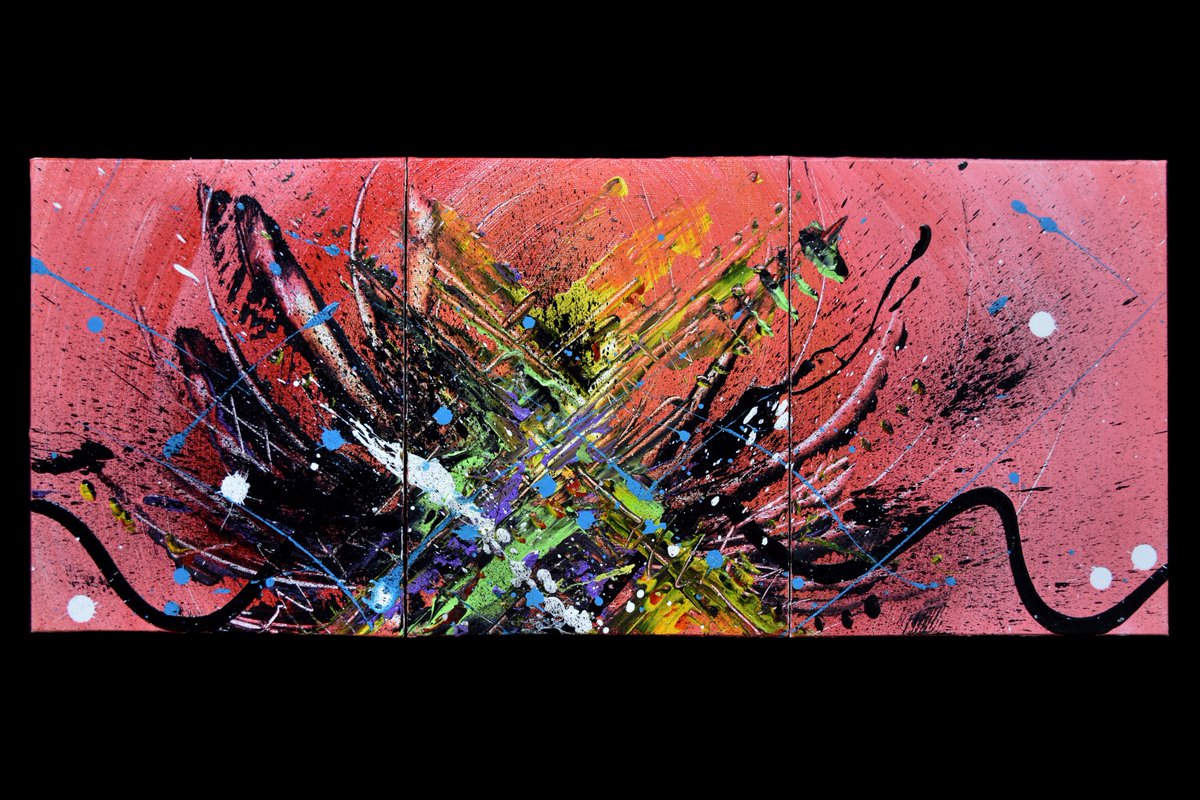 JonBransky's tweet image. Hatch Anemone. 3 panel acrylic on canvas. 27" x 12"
#abstractpainting #abstractart #contemporaryart