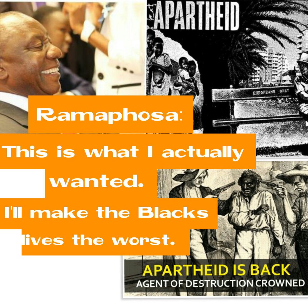 TemaInnocentia's tweet photo. @CyrilRamaphosa has manipulated  truth by bribing delegates and Judiciary. The result is the downfall of SA.Biggest mistake #ancdecides2017 ever https://t.co/8wboHXJvPi Day in SA. #ANC54 @IOL @TimesLIVE @Mngxitama @ANN7tv @SAPresident @News24 @dailymaverick @SundayTimesZA https://t.co/7rFvVZXlKR