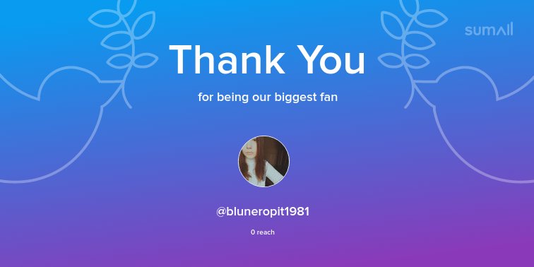Our biggest fans this week: @bluneropit1981. Thank you! via sumall.com/thankyou?utm_s…
