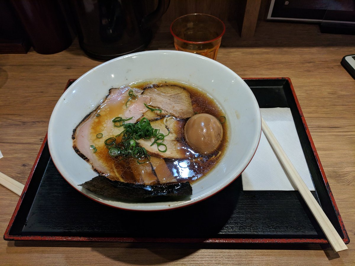 winstl's tweet photo. Nothing beats ramen right after an 11 hour flight! Amazing soy broth at Tomita. Why can't airport food in the states be this good? https://t.co/t7A2DUhnY6