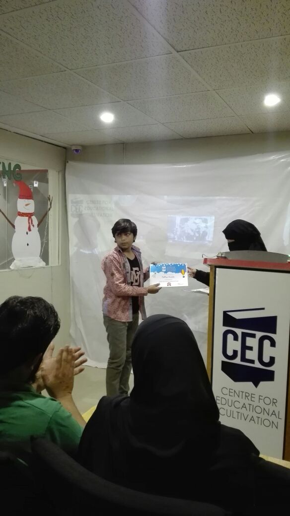 sheheryaramin's tweet photo. Certificate distribution ceremony at CEC for the #WinterCamp 2017. #English #creativity #Creative #writing #STEM #STEMed #Experiment #fun #funtimes #learning #HappeningNow # https://t.co/zg8Q9sA2tV
