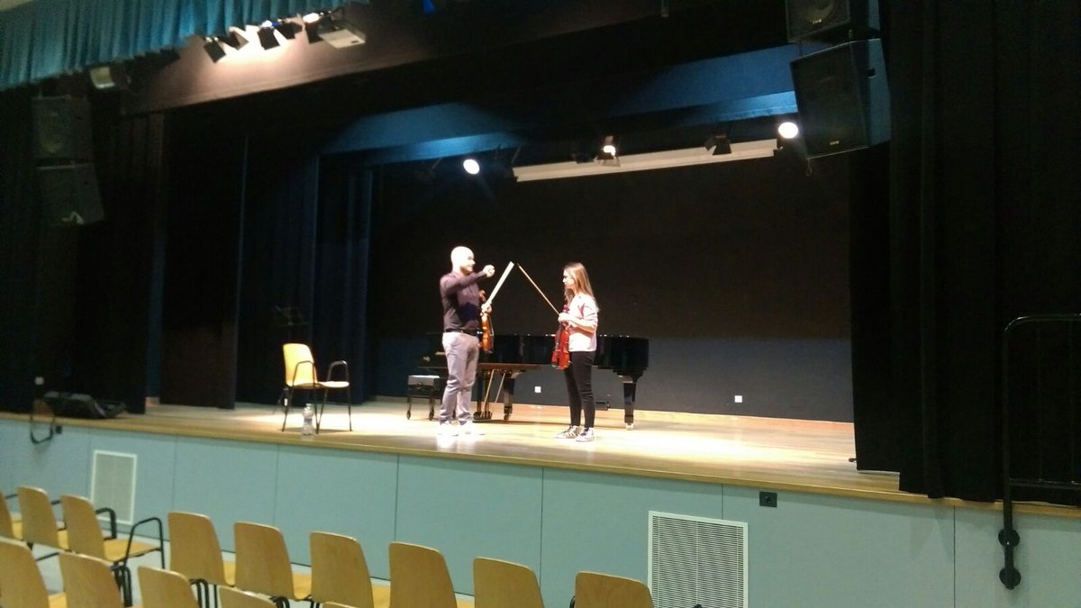 gabetevil's tweet photo. What a great time I had at @CivicosZgz #centrocivicovaldefierro giving master classes to students age 9 to age 60! And performing a great recital with pianist Takahiro Mita https://t.co/t7cucxtE0X