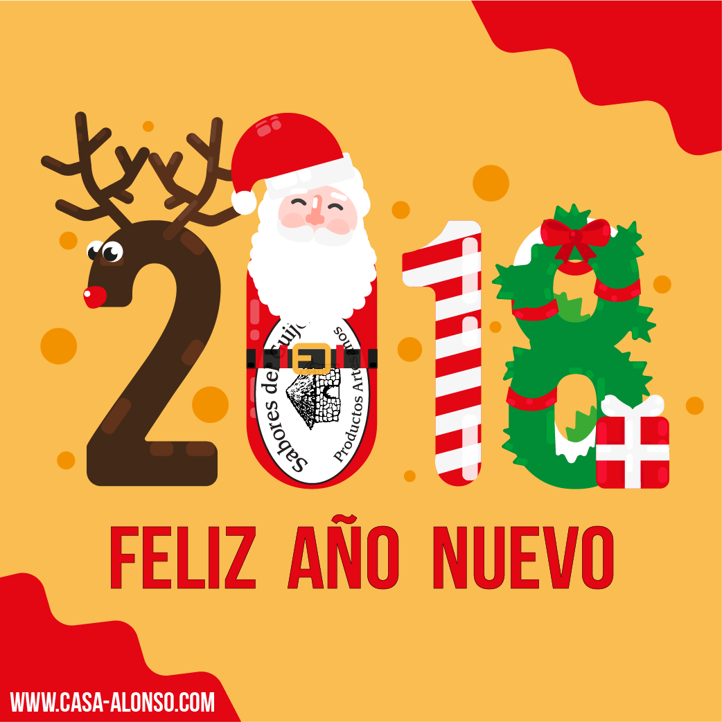 casaalonso's tweet photo. les desea FELIZ AÑO 2018. #FelizNavidad #Feliz2018 #Navidad #FelicesFiestas #casaalonso https://t.co/23aDUtg229