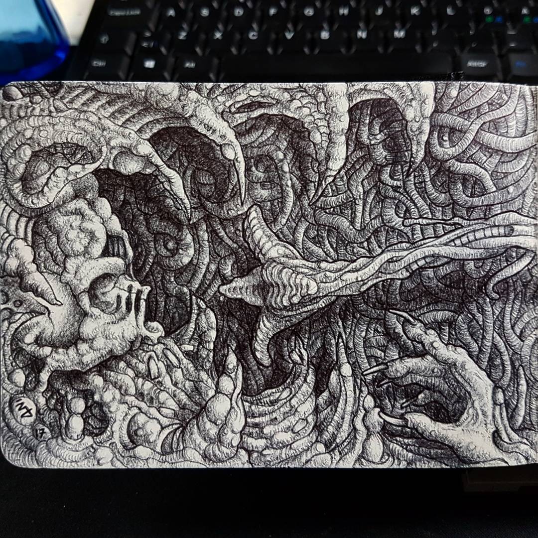 AlbertFisk's tweet photo. Ballpoint pen in sketchbook.
#Albertfisk #art #ballpointpen #bic #sketch #sketchbook https://t.co/2qnKiBL2TN