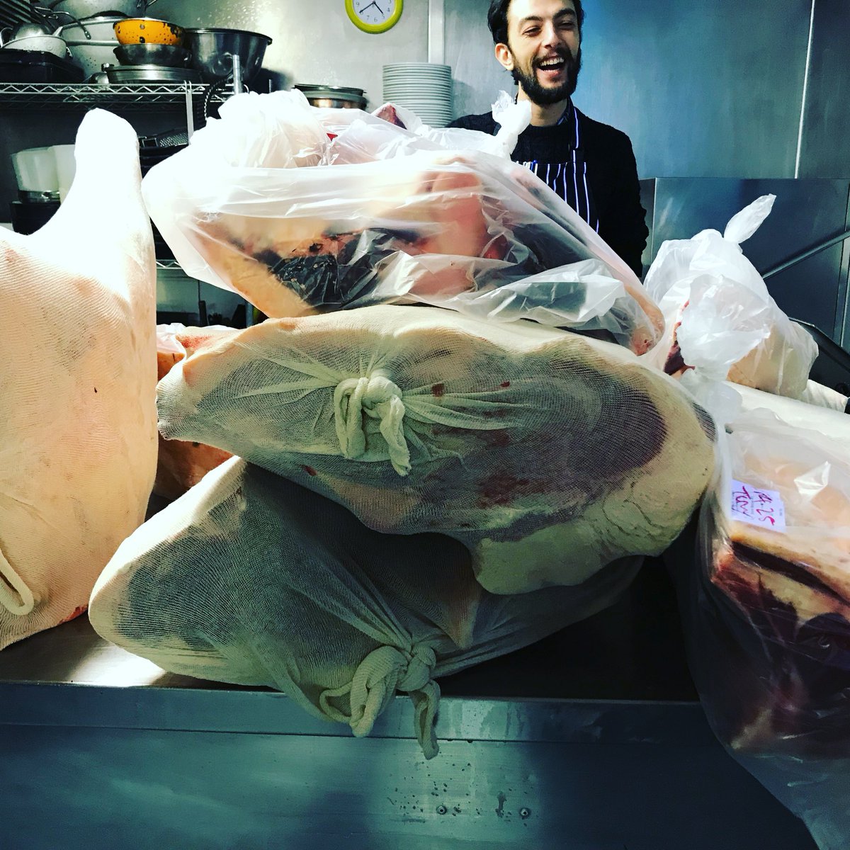 #nye at the Magdalen arms all about the beef @farmer Tom Jones @Herefordbeef