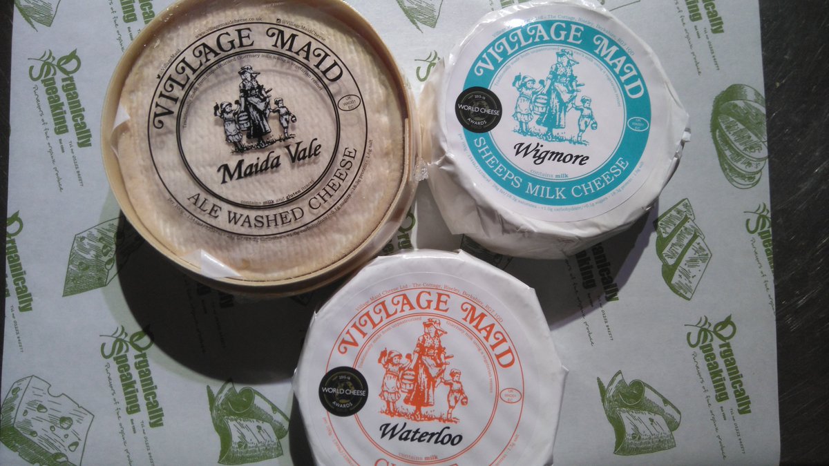 OrganicSpeaking's tweet photo. **Perfect for #NewYearsEve**
This Maida Vale cheese by @VillageMaid, is a beautiful soft cheese made only five miles from our shop, with it’s rind washed in Ale. We also stock their other wonderful cheeses- Spenwood, Wigmore and Waterloo #OrganicLiving #ShopLocal https://t.co/f1rgk2Wvu4